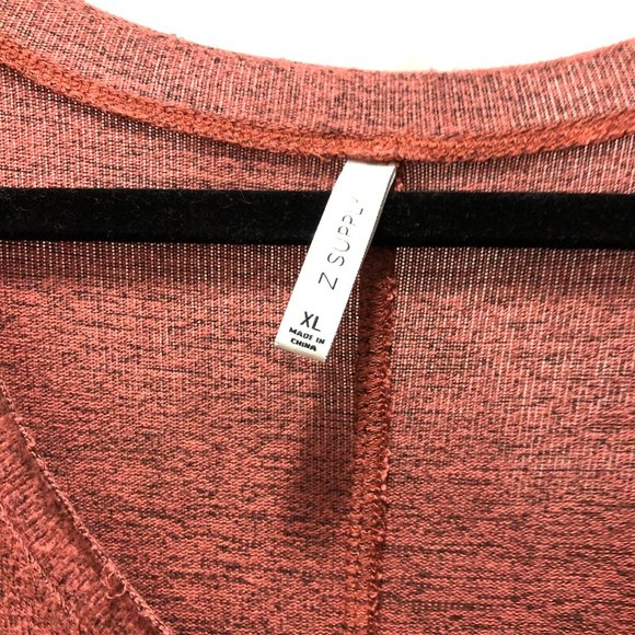 lightweight split-seam tunic v-kneck sweater - Picture 2 of 7